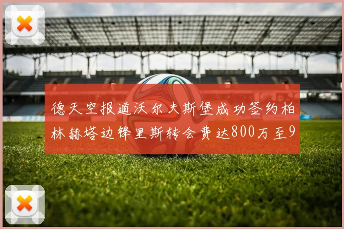 德天空报道沃尔夫斯堡成功签约柏林赫塔边锋里斯转会费达800万至900万欧元